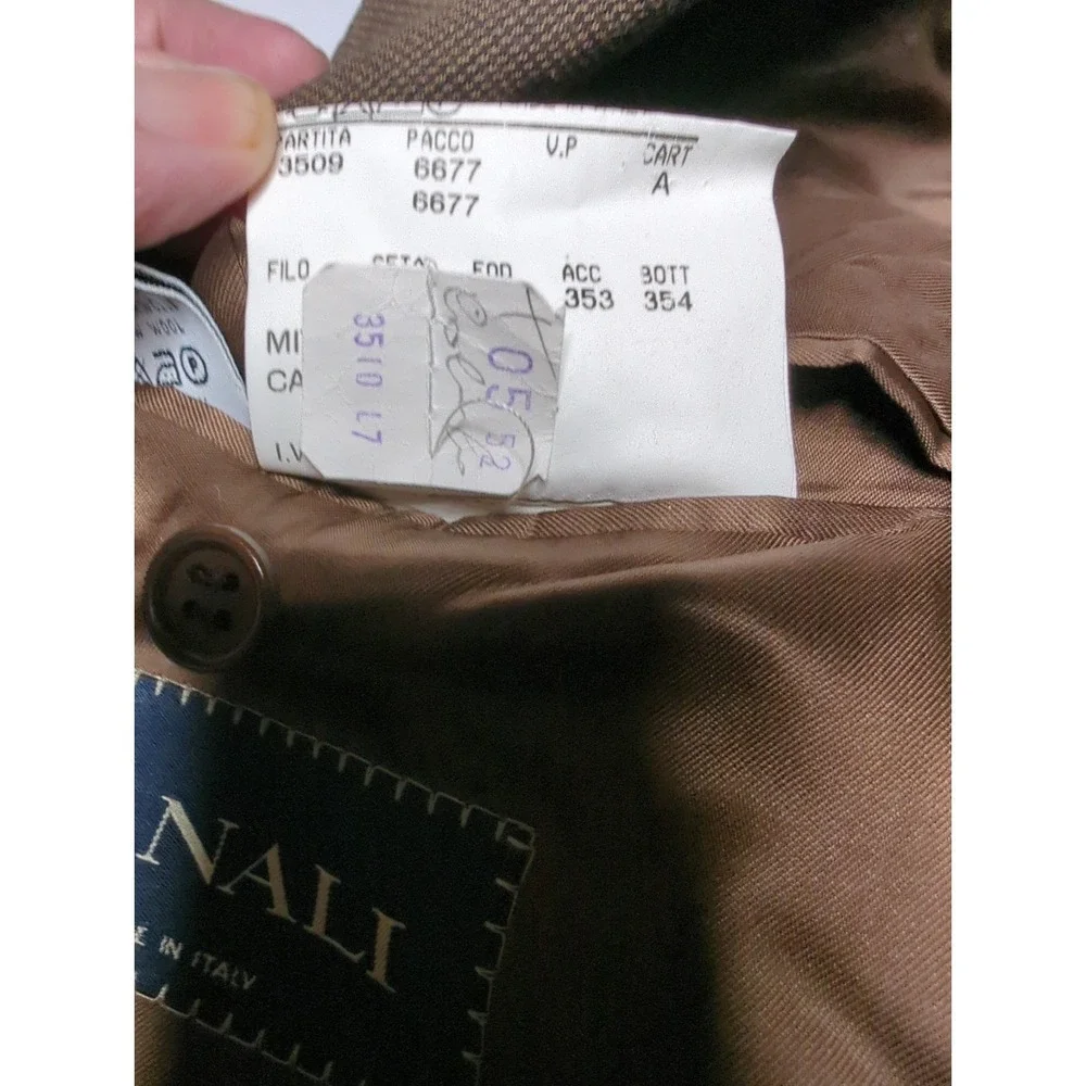 Canali Mens Blazer 42R 100% Wool Brown Sport Coat Italy Mitchell Jacket 52 IT